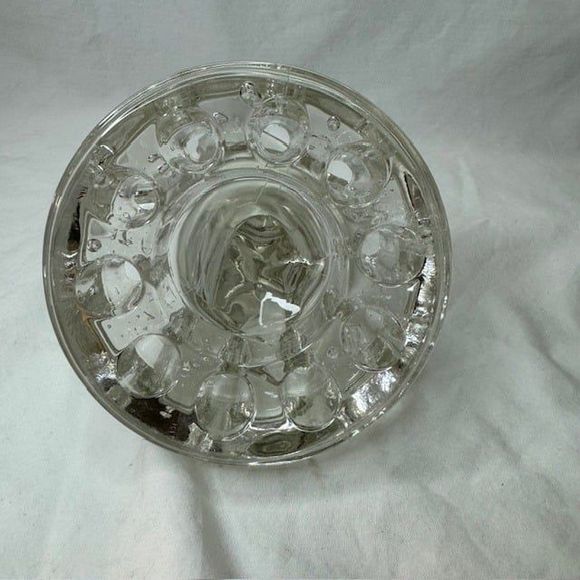 Vintage Cambridge Flower Frog, Clear Glass Seagull 9 Hole - Picture 5 of 5